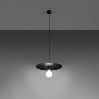 Čierne závesné svietidlo ø 40 cm Livago – Nice Lamps - Image 4