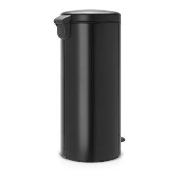 Matne čierny nášľapný oceľový odpadkový kôš 30 l NewIcon – Brabantia – Obrázok 5