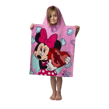 Ružové froté detské pončo Minnie - Jerry Fabrics - Image 2