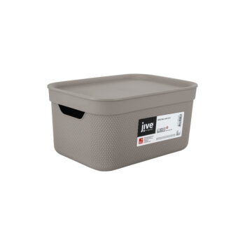Plastový úložný box s vekom Deco - Rotho - Image 6