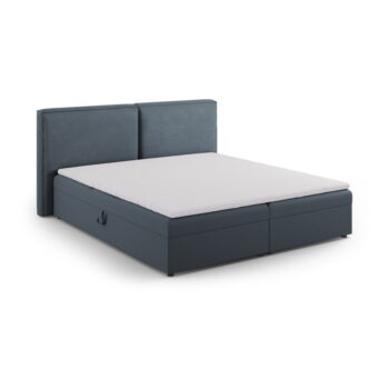 Modrá boxspring posteľ s úložným priestorom 180x200 cm Arendal – Cosmopolitan Design