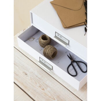 Biela 2-poschodová zásuvka na dokumenty Bigso Box of Sweden Birger, 33 × 22,5 cm - Image 3