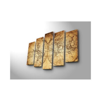 Viacdielny obraz Big Map Of The World, 105 × 70 cm - Image 3