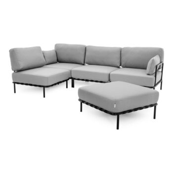 Svetlosivá záhradná modulárna pohovka 234 cm Salve – Sit Sit - Image 11