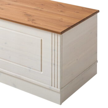 Biela truhlica z borovicového dreva 80x45 cm Anita – Støraa - Image 9
