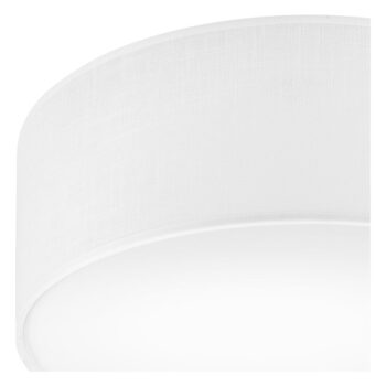 Biele stropné svietidlo s textilným tienidlom ø 35 cm Vivian – LAMKUR - Image 4