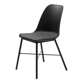 Súprava 2 čierno-sivých stoličiek Unique Furniture Whistler - Image 2