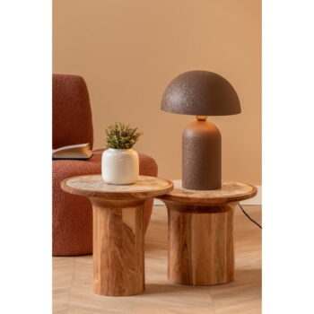 Okrúhly odkladací stolík z mangového dreva ø 40 cm Tubo – Leitmotiv - Image 5