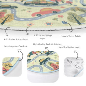 Detský koberec ø 80 cm Comfort – Mila Home - Image 8