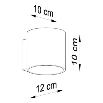 Tmavosivé nástenné svietidlo ø 10 cm Roda – Nice Lamps - Image 8