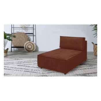 Menčestrový modul pohovky (variabilný) v tehlovej farbe Nihad modular – Bobochic Paris – Obrázok 2