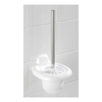 Biela nástenná plastová WC kefa Pure – Wenko – Obrázok 2