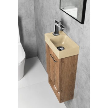 Krémové betónové umývadlo 31x17 cm Piccolino – Sapho – Obrázok 4