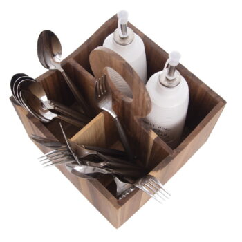 Drevený stojan na kuchynské náčinie Wooden - Orion – Obrázok 4