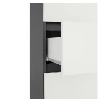 Biela vysoká úzka kúpeľňová skrinka 38x180 cm Wisla – Støraa - Image 5
