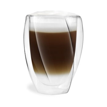 Sada 2 dvojstenných pohárov Vialli Design Latte, 300 ml - Image 2