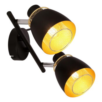 Čierne stropné svietidlo s kovovým tienidlom 41.5x10 cm Aleksandria – Candellux Lighting - Image 7