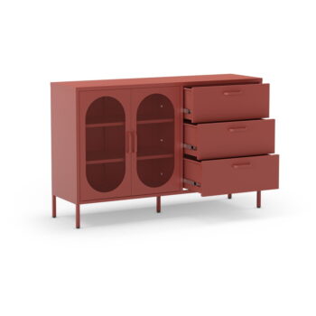Komoda v tehlovej farbe 140x90 cm Diora – Marckeric - Image 5