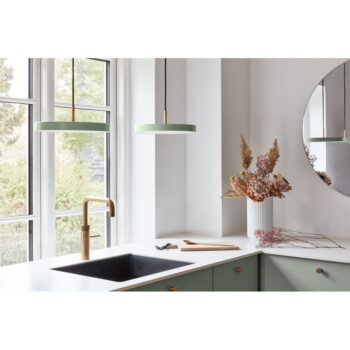 Svetlozelené LED závesné svietidlo s kovovým tienidlom ø 31 cm Asteria Mini – UMAGE - Image 2