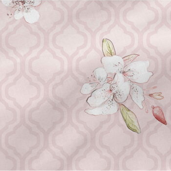 Ružová bavlnená plachta Happy Friday Basic Chinoiserie, 180 x 200 cm – Obrázok 6