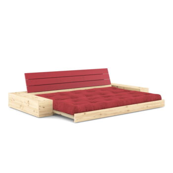 Červená menčestrová rozkladacia pohovka 244 cm Base – Karup Design - Image 3