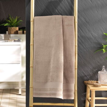 Béžová froté bavlnená osuška 70x130 cm Tendresse – douceur d'intérieur – Obrázok 2