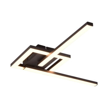 Čierne LED stropné svietidlo 16x54 cm Viale – Trio - Image 4