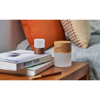 Stmievateľná stolová lampa v prírodnej farbe so skleneným tienidlom (výška 10,5 cm) Lemelia - Gingko – Obrázok 5