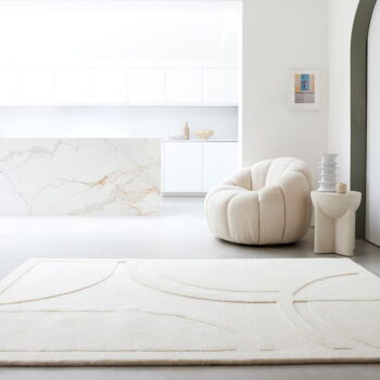 Biely vlnený koberec 200x290 cm Olsen – Asiatic Carpets - Image 2