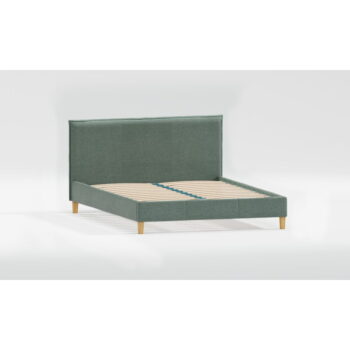 Zelená čalúnená jednolôžková posteľ s roštom 90x200 cm Tina – Ropez - Image 5