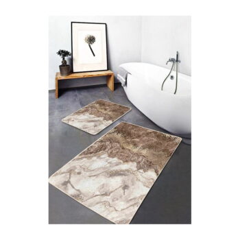 Hnedé kúpeľňové predložky v súprave 2 ks 60x100 cm – Mila Home - Image 6