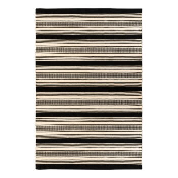 Čierno-biely obojstranný vonkajší koberec z recyklovaného plastu Green Decore Zambezi, 80 x 180 cm - Image 6