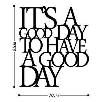 Čierna nástenná dekorácia Wallity Good Day - Image 3