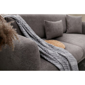 Sivá rozkladacia rohová pohovka (ľavý roh) Simena – Balcab Home - Image 9