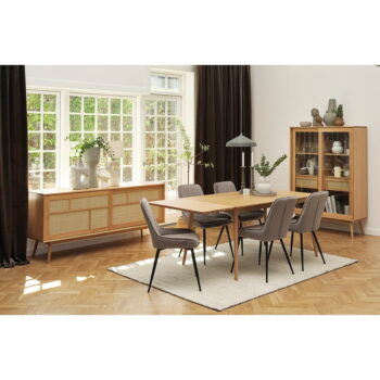 Prídavná doska k jedálenskému stolu s doskou v dubovom dekore 45x90 cm Barrali – Unique Furniture - Image 4