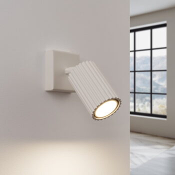 Krémové nástenné svietidlo Gleam – Nice Lamps - Image 3