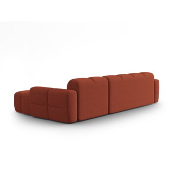 Rohová pohovka v tehlovej farbe Lisa – Micadoni Home - Image 3