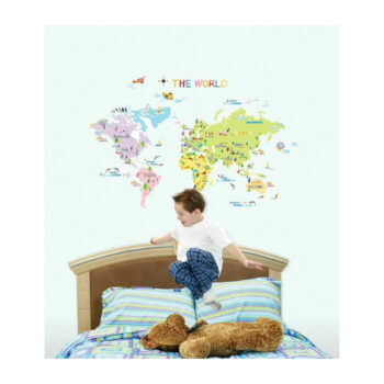 Detská mapa 135x65 cm World Map – Ambiance – Obrázok 3