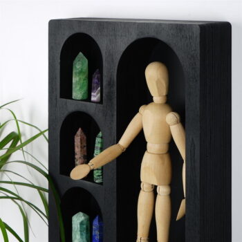 Čierna poschodová polica 26 cm Cry – Kalune Design – Obrázok 4