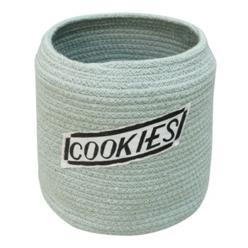 Svetlomodrý látkový detský kôš na hračky ø 20x26 cm Cookie Jar – Lorena Canals - Image 10