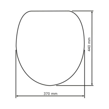 Biele WC sedadlo s jednoduchým zatváraním Wenko Kos, 44 × 37,5 cm - Image 6