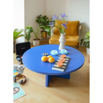 Modrý okrúhly konferenčný stolík ø 80 cm Pausa – Really Nice Things - Image 11