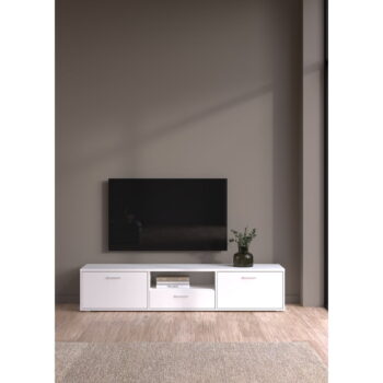 Biely TV stolík 177x38 cm Media – Tvilum – Obrázok 9