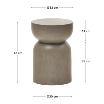 Okrúhly záhradný odkladací stolík ø 32 cm Garbet – Kave Home - Image 7
