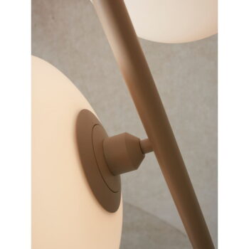 Krémovobiela stojacia lampa so skleneným tienidlom (výška  161 cm) Sapporo – it's about RoMi - Image 4