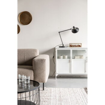 Čierna stolová lampa s kovovým tienidlom (výška 70 cm) Jona – White Label - Image 4