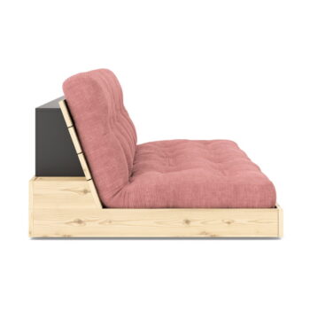 Ružová menčestrová rozkladacia pohovka 196 cm Base – Karup Design - Image 2