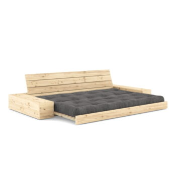 Čierno-antracitová menčestrová rozkladacia pohovka 244 cm Base – Karup Design - Image 4