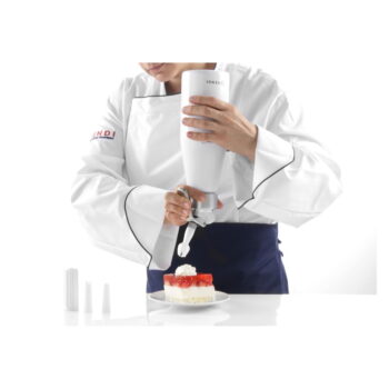 Biela hliníková šľahačková fľaša Hendi Kitchen Line, 500 ml - Image 6