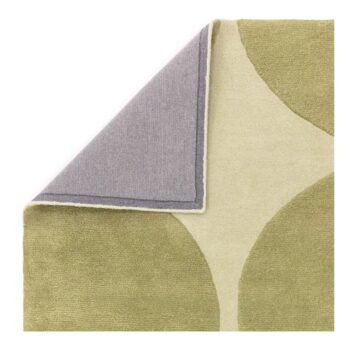 Zelený ručne tkaný vlnený koberec 120x170 cm Canvas – Asiatic Carpets - Image 7